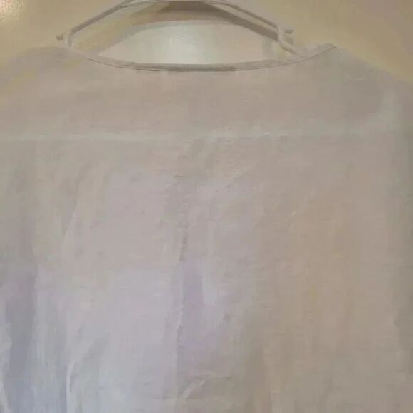 Chicos Women’s Boho Tunic Top White Cotton - Picture 8 of 8